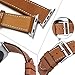 Compatible with iWatch Band 42mm 44mm,MroTech Vintage Genuine Leather Band Replacement for iWatch Series 4 44mm,Series 3,Series 2,Series 1 42mm,Sport Edition Men Women-Brown 42mm