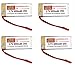 DeeRC Four 3.7v 750mAh F181C H12C H12W V686 509G 25C Rechargeable Li-Po Quadcopter Batteries To Increase Flight Time(36 Min)