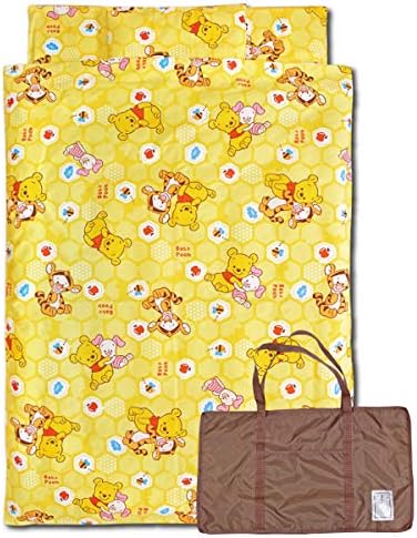 日本製 ぜんぶ洗える お昼寝布団7点セット ディズニー Baby Pooh 綿100 ファスナータイプ 防水バッグ Un Doudou No Nz1250