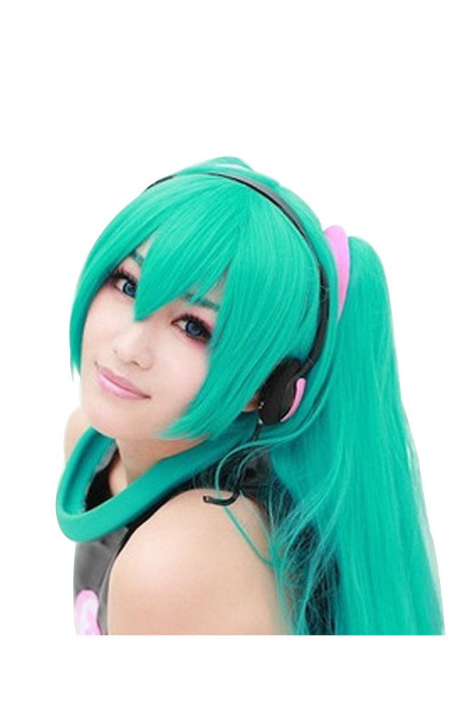 120cm Green Cosplay Wig Anime Long Straight Wigs for Lolita Wigs Anogol Hair Cap