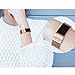 bayite Milanese Loop Bands Compatible Fitbit Charge 2, Stainless Steel Magnet Lock Metal, Rose Gold with Rhinestone Large