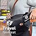 Pasithea Airplane Footrest Travel Footrest, Airplane Travel Accessories, Foot Hammock. Add Comfort to Your Flight. Made with Plush Memory Foam and Easy Carry-on Storage.