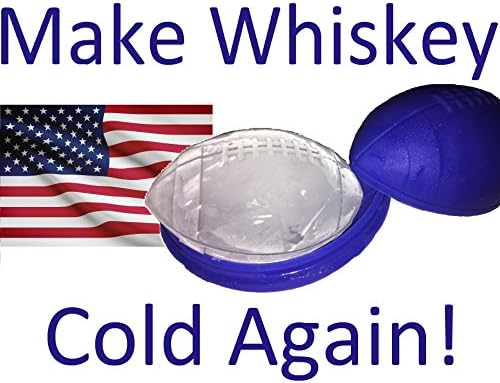 Football Ice Cube Molds: (2-pack) Silicone Ice Mold for Whiskey Men