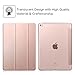 Fintie Case for iPad Air 2 - Lightweight Smart Slim Shell Standing Cover with Translucent Frosted Back Protector Supports Auto Wake/Sleep for iPad Air 2 2014 Model, Rose Gold