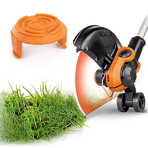 Homics 4 Pack Trimmer Replacement Spool Cap Covers, Weed Eater Parts Compatible with Black+Decker Trimmer RC-100-P (4 Spool Caps+4 Springs)