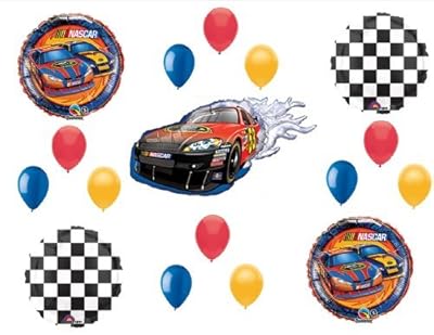 NASCAR CHECKERBOARD Birthday PARTY Balloons Decorations Supplies by Anagram