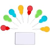30 Pieces Gourd Shaped Plastic Needle Threaders, Plastic Wire Loop DIY Needle Threader Hand Machine Sewing Tool for Sewing Crafting with Clear Box, 4 Colors Random