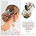 Barogirl Wedding Hair Pins Clips Set Bride Head Piece Bridal Crystal Hair Jewelry for Women and Girls 1 PC (Silver)