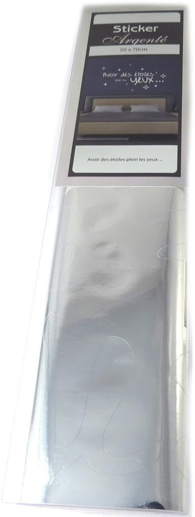 Les Tresors De Lily P1359 Planche De Stickers Messages Argente Avoir Des Etoiles Plein Des Yeux 50x70 Cm Amazon Fr Cuisine Maison