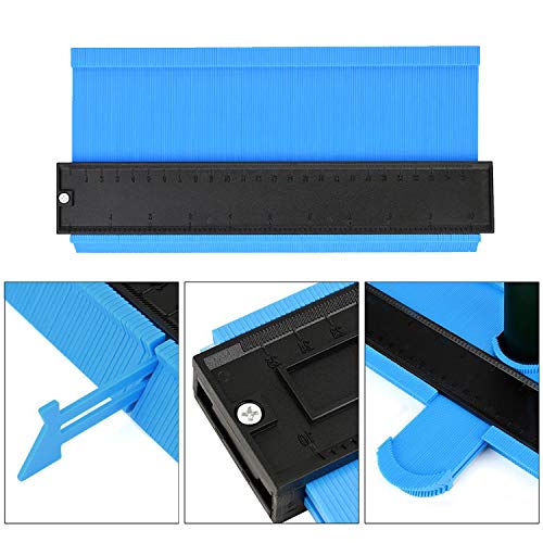 Aaaspark 2 Pack Wider Contour Gauge Shape Duplicator(5 Inch 10 Inch) Template Tool with Precisely Copies Irregular and Awkward Shapes - Precise Measurement Tiling Laminate Wood Marking DIY Tool(Blue) - Thumbnail 4