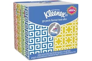 Kleenex® 3-Ply Pocket Packs Facial Tissues (8 Packs of 10 tissues)