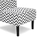 Best Choice Products Modern Contemporary Upholstered Armless Accent Chair - Gray/White