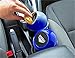 Zone Tech Portable Mini Car Garbage Can – Classic Black and Blue Premium Quality Black Universal Traveling Portable Car Trash Can