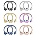 Ruifan 12PCS Assorted Colors Surgical Steel CBR Nose Septum Horseshoe Nipple Earring Eyebrow Tongue Lip Piercing Ring with 5mm Balls & Spikes 14G 14mm