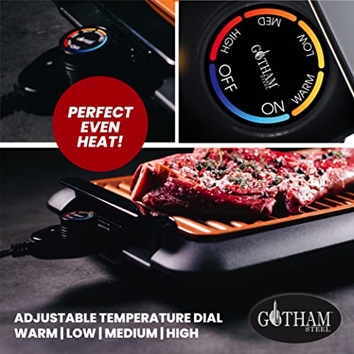 Gotham Steel Smokeless Indoor Grill, Nonstick Indoor Smokeless Grill