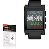 BoxWave Screen Protector Compatible with Pebble Core Time 2 - ClearTouch Anti-Glare (2-Pack), Anti-Fingerprint Matte Film Skin