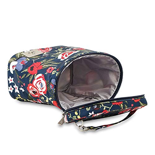 JuJuBe Limited Edition Fuel Cell Reusable/Insulated Bottle Bag and Lunchbox, Midnight Posy - Thumbnail 3