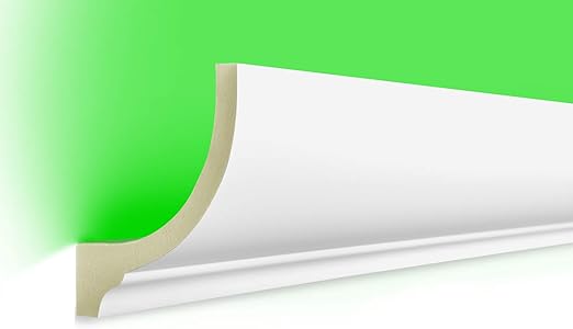 20 Meter Led Profil Indirekte Beleuchtung Stuck Lichtundurchlassig Stossfest Leiste Wetterbestandig 80x70mm Led 1 Amazon De Baumarkt