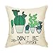 Fahrendom Farmhouse Décor Don't Be a Prick Cactus Funny Quote Summer Decoration Cotton Linen Home Decorative Throw Pillow Case Cushion Cover with Words for Sofa Couch 18 x 18 Inch