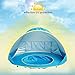 HTKJ Foldable Dog Beach Tent, Portable Dog Pet Pop Up Fun Pool with Sun shelter for Kids,Collapsible Dog Pet Pool Bathing Tub for Dogs or Cats