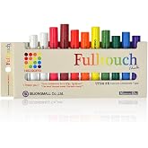 Hagoromo Fulltouch Color Chalk - Non-Toxic [12 Pcs/10 Color Mix] 1 Box, Dustless Washable Chalk for Kids &amp; Professionals, Sidewalk &amp; Blackboard