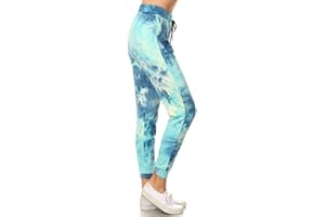 Leggings Depot Women's Popular Print High Waist Premium Jogger Track Pants(S-3X) BAT1