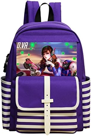 D.va Student Backpack Super Bookbag Break Fashion SchoolBag