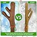 Poptrend Car Reindeer Antlers & Nose Decorations, Window Roof-Top & Front Grille Rudolf Reindeer Jingle Bell Christmas Costume Auto Accessories (Large, Brown+red)