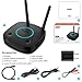 1Mii B06TX+ Long Range Bluetooth 5.0 Transmitter for TV/PC/Projector to 2 Wireless Headphones/Speakers, Bluetooth Adapter for TV w/Screen Display Plug n Play, aptX Low Latency & HD Audio