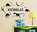 Cool Custom-made Personalized Dinosaur Footprint Name Wall Sticker Boy bedroom Nursery Wall Art Decals Stickers-You select name&color