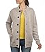 Womens Zip and Button Everyday Pure Wool Cardigan