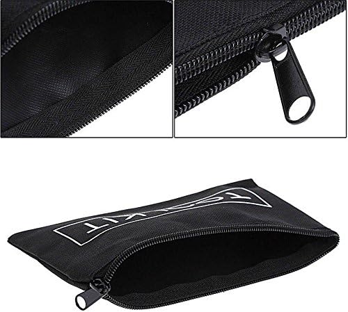 Junbuoom Practical Storage Black Oxford Cloth Toolkit Tools Bag Instrument Pouch Zipper