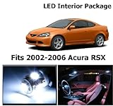 Zone Tech Acura RSX 2002-2006 White Interior LED Package (6 Pieces)
