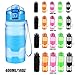Premium Sports Water Bottle 32 oz/1 liter, 24 oz, 16 oz, 14 oz, BPA Free Tritan for Kids, Reusable & Leak proof & Measured, Plastic Drink Bottle, for Bike, Running, Gym, Fitness, Cycling (A style)