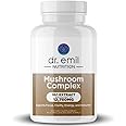 DR. EMIL NUTRITION 10 Mushroom Supplement for Mental Clarity, Focus & Immune Support - Functional Mushroom Nootropic Supplement with Lions Mane Extract, Cordyceps, Turkey Tail & More