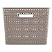 EZOWare 18 Qt Woven Plastic Storage Baskets, Large Organizer Knit Tote Bins Boxes - Pack of 3