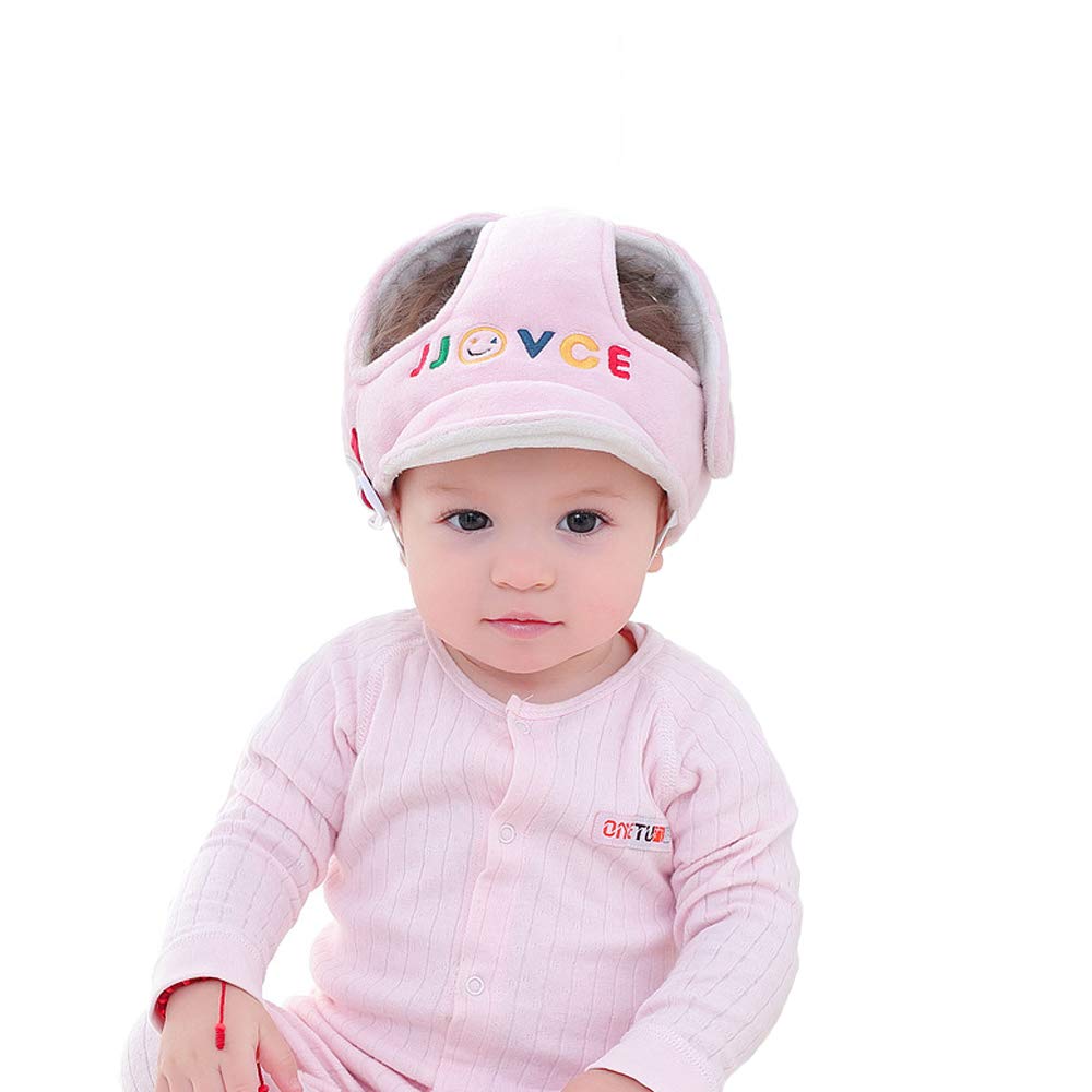 Eyand Baby Safety Helmet - Toddler Adjustable Safety Helmet Hat, Soft Infant Protective Safety Hat, Head Protection Hat for Walking Crawling(Pink)