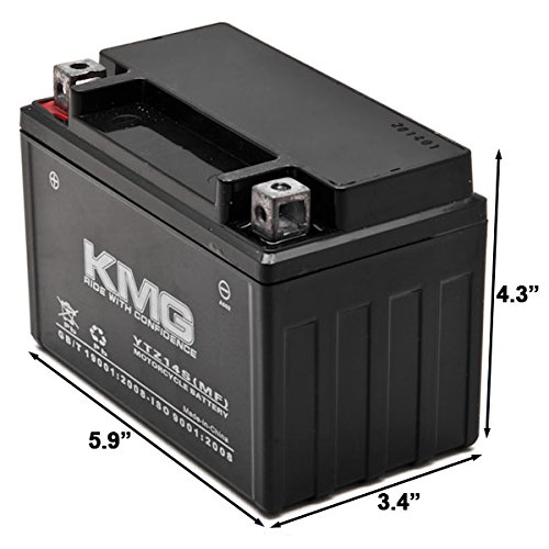 KMG YTZ14S Sealed Maintenace Free Battery High Performance 12V SMF OEM Replacement Maintenance Free Powersport Motorcycle ATV Scooter