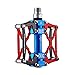 ROCKBROS Mountain Bike Pedals Flat Pedals Mountain Bike Pedals Platform Cycling Sealed Bearing Aluminum 9/16 Bicycle Pedals for MTB Mountain Bike