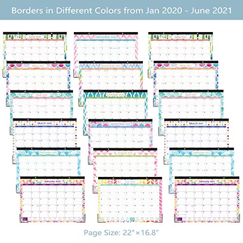 2020-2021 Desk Calendar - Large Desk/Wall Calendar 2020 ...