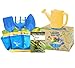 Kids Gardening Set - Outdoor Toys with STEM Learning Guide - Easter Basket Gifts Includes Tote Bag, Spade, Watering Can, Rake, Fork, Trowel.
