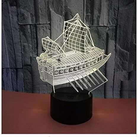 Luci 3d Della Barca A Vela Tocco Variopinto Ha Condotto La