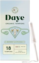 Daye Organic Tampons Regular 18ct Pesticide Free 100% Organic Cotton view 2