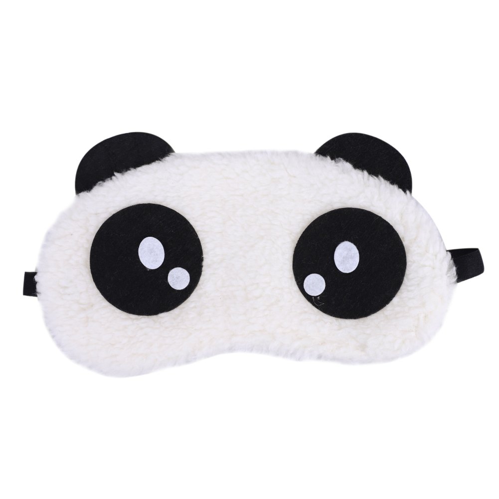 Cute Panda Sleep Eye Mask Sleep Mask for Nap Travel Blindfold Eyeshade for Sleep Lovely Soft Eyepatch for Girls Kids with Strap Adjustable Blindfold 1 Pack Good Night for Ladies Valentine Gift