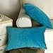 Artcest Set of 2, Cozy Solid Velvet Throw Pillow Case, Decorative Couch Cushion Cover, Soft Sofa Euro Sham with Zipper Hidden, 12