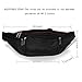 Men's Waterproof Black Fanny Pack Adjustable Buckle Hip Waist Pack 6 Zippers 5 Pockets Bum Waist Pouch For Running Hiking Cycling Outdoor Sports