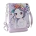 Girls Leather CrossBody Bag Mini Shoulder Bags Fashionable Casual Handbags for Women F by TOPUNDER
