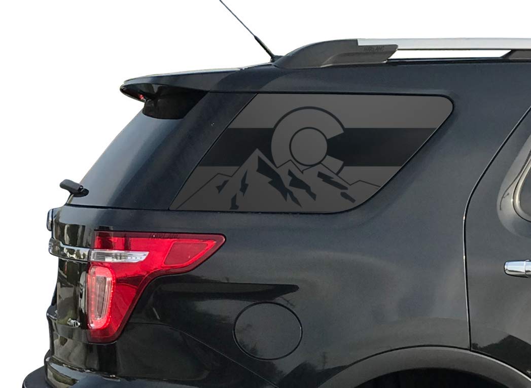 Amazon Com State Of Colorado W Mountains Flag Decals For 11 19 Ford Explorer 3rd Windows Custom Design Fe16 A Handmade