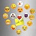Emoji Fridge Magnets for Kitchen Refrigerator - Funny Emoji Magnets for Dry Erase, Office Whiteboard, Kids Locker Door Decorations - Magnetic Accessories,Supplies, 16pc Set