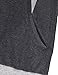 Tunic Hoodies,Timeson Long Sleeve Tunics Tops Casual Hooded Sweatshirt with Pockets Carbon Black XXL